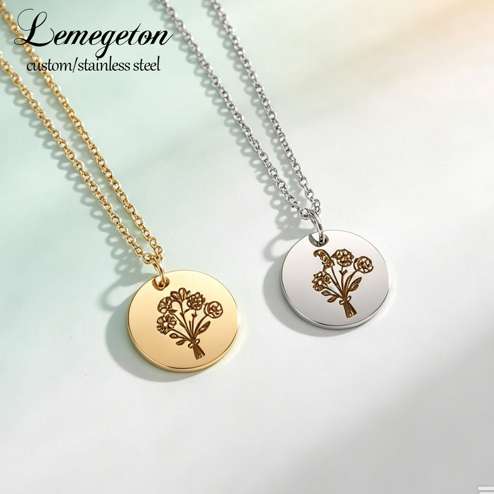 Custom Birth Month Flower Neck - đánh giá và giá Birth Flower Necklace