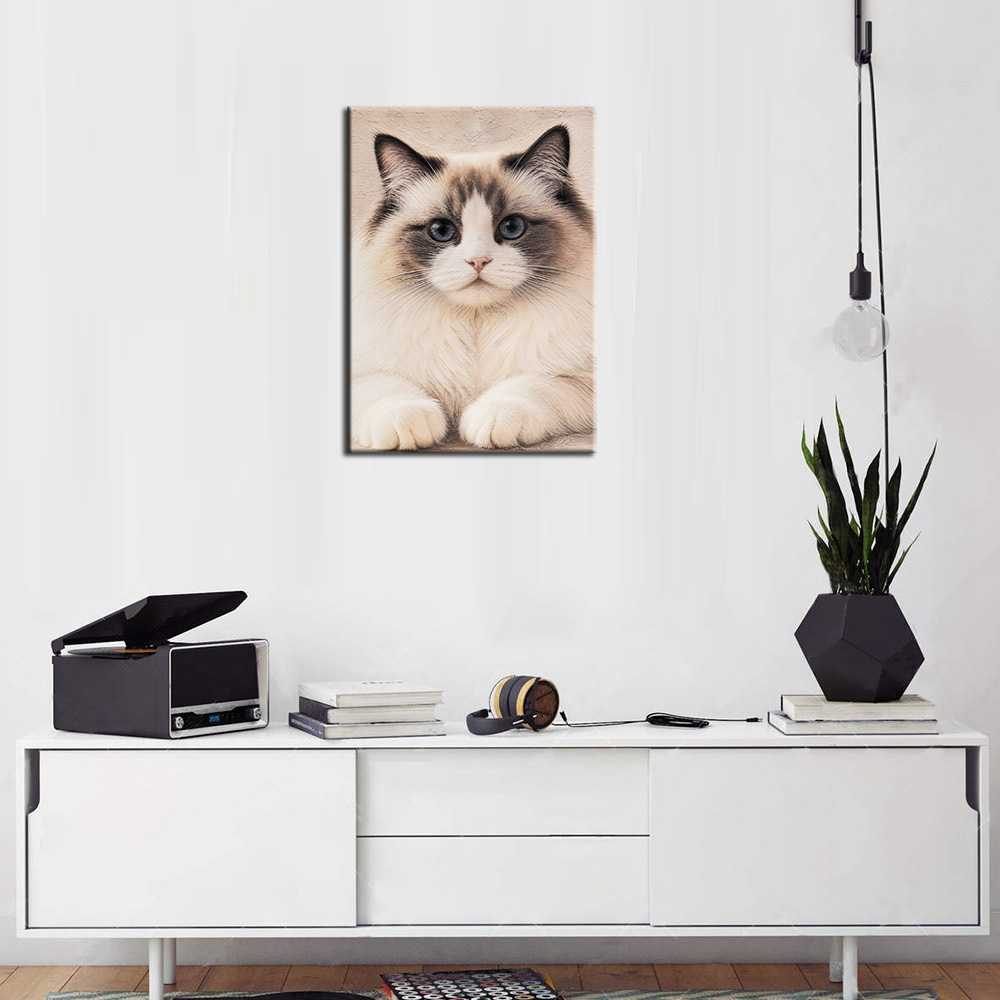 Custom 3D Canvas Textured Cat  - đánh giá và giá Pet Portrait Custom