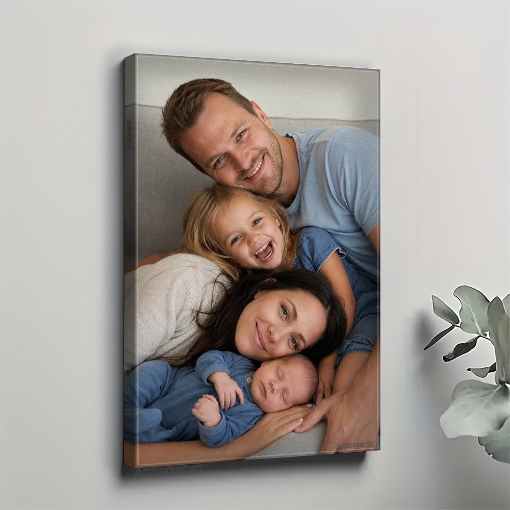 2D Personalized Photo Canvas W - đánh giá và giá Engraved Wood Frame